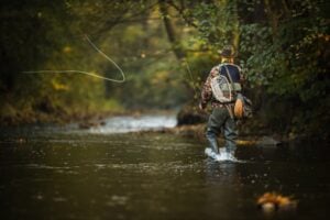 Photo of person fly fishing Colorado