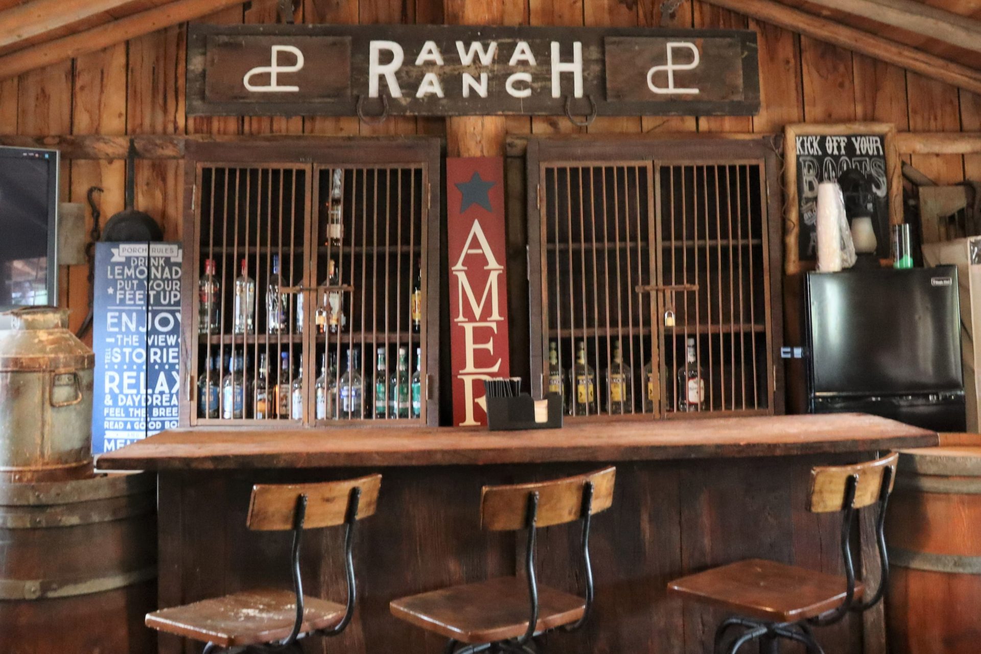 Photo inside the saloon: one of the hidden gems in Colorado at Rawah Ranch