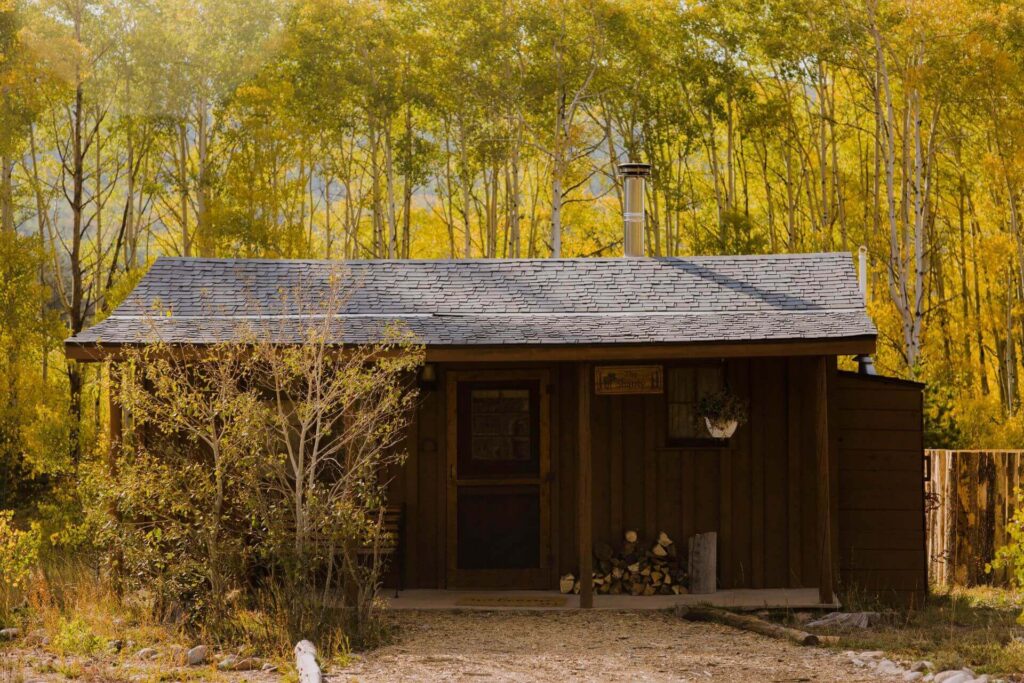fall foliage cabin in Colorado at Rawah Ranch